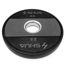 Диск обрезиненный (2,5 кг, черный ) SHUA SH-Q2.5KGS